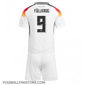 Deutschland Niclas Fullkrug #9 Replik Heimtrikot Kinder EM 2024 Kurzarm (+ Kurze Hosen)